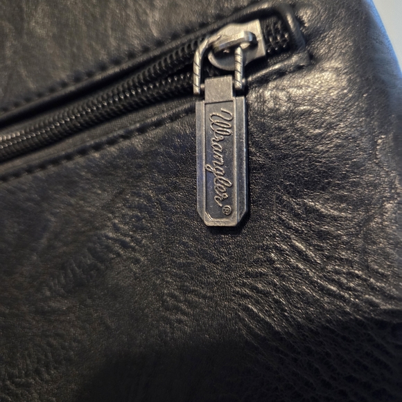 Wrangler Black and Blue Fringe Crossbody Bag - Picture 5 of 5